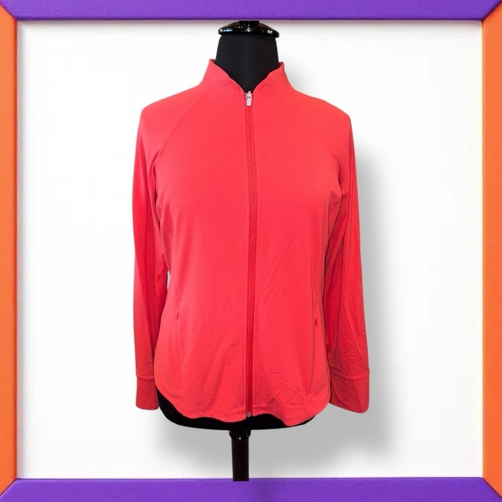 Athleta Salutation Jacket - Plus 2x Lychee Red - image 6